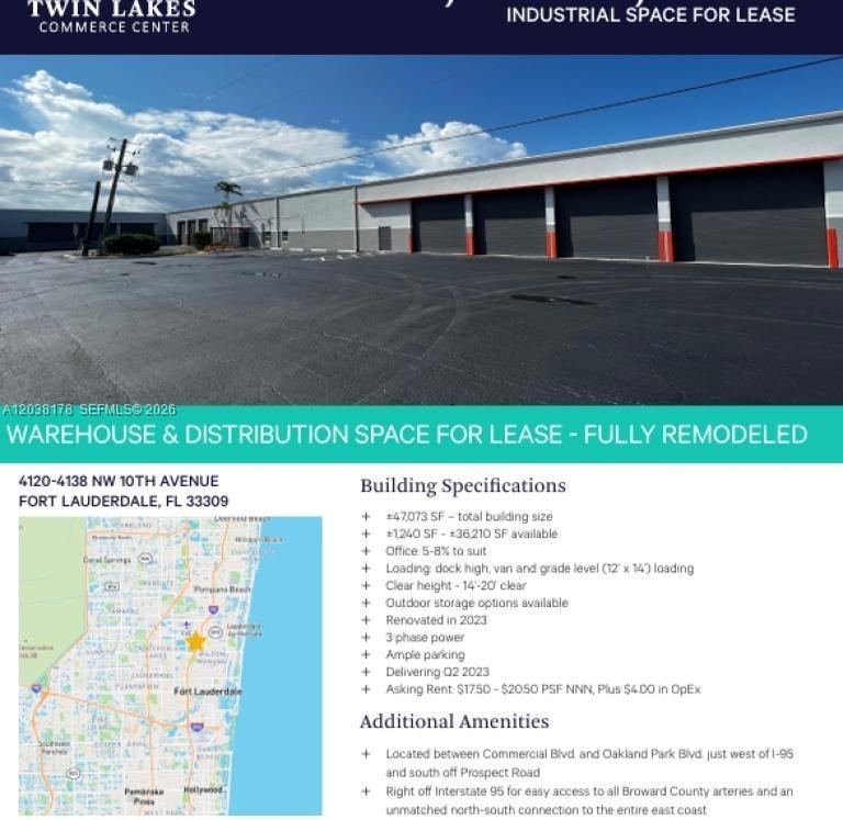 Oakland Park Warehouse Space